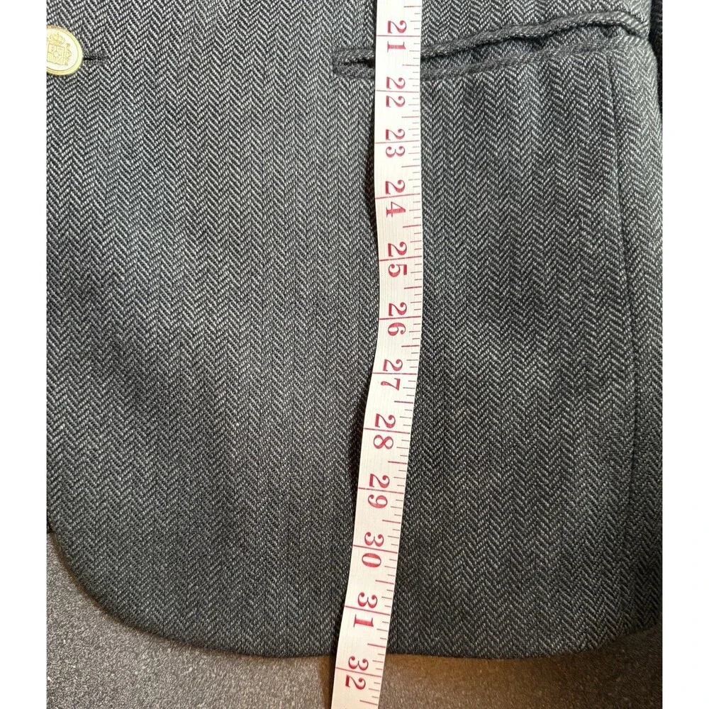Todays Man Lanificio Del Casentino Cashmere Italian Herringbone Blazer Mens 41R